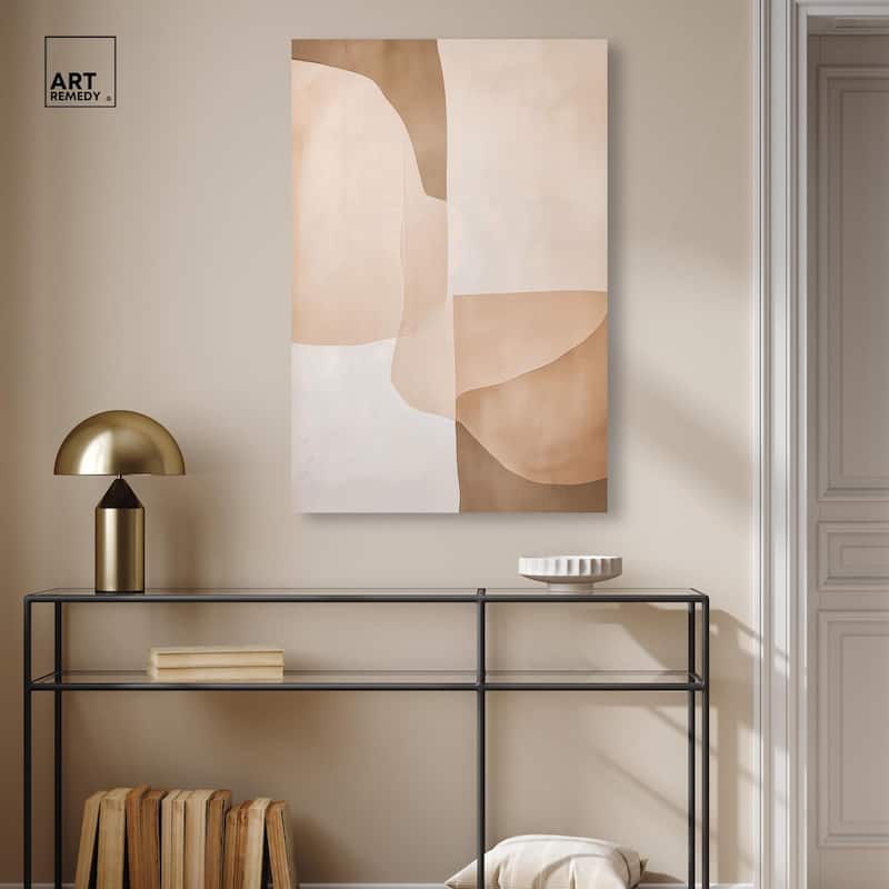 Forms in Beige II Canvas by Art Remedy, Gallery Wrapped