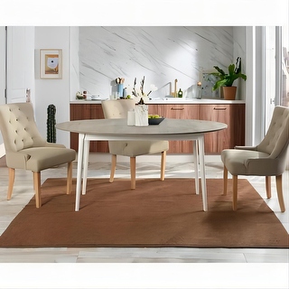 White oval dining on sale table for 6