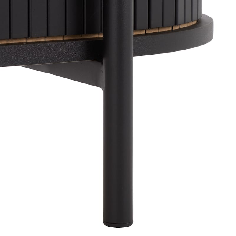 SAFAVIEH Home Etka Tambour Doors Compact Sideboard/TV Stand - 39"W x 16"D x 32"H