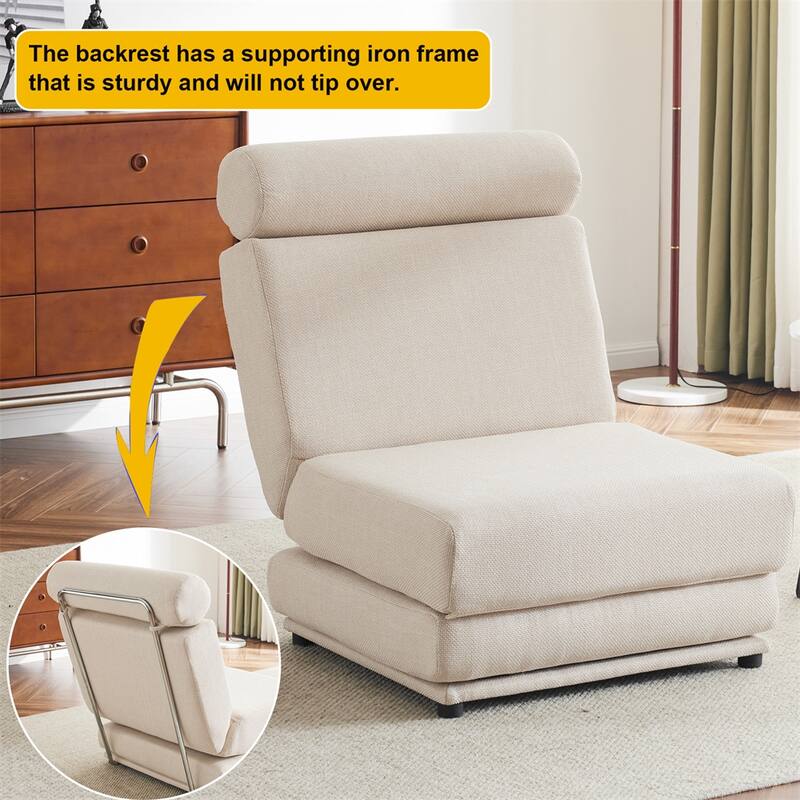 Portable Foldable Single Sofa Bed with Pillow