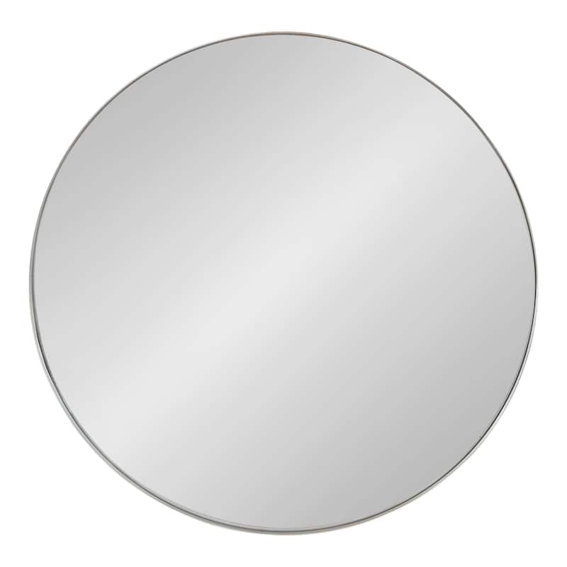 Kate and Laurel Rollo Round Framed Wall Mirror