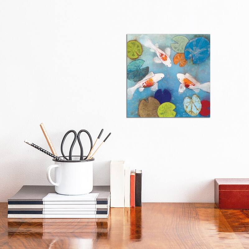 iCanvas "Koi II" by Aleah Koury Canvas Print - 12x12x0.75