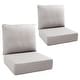 preview thumbnail 56 of 121, Gymojoy 24"x22"x6" Patio Thick Cushions & Pillows Set - Deep Seat Indoor/Outdoor Water & Fade Resistant Two Sets - Beige