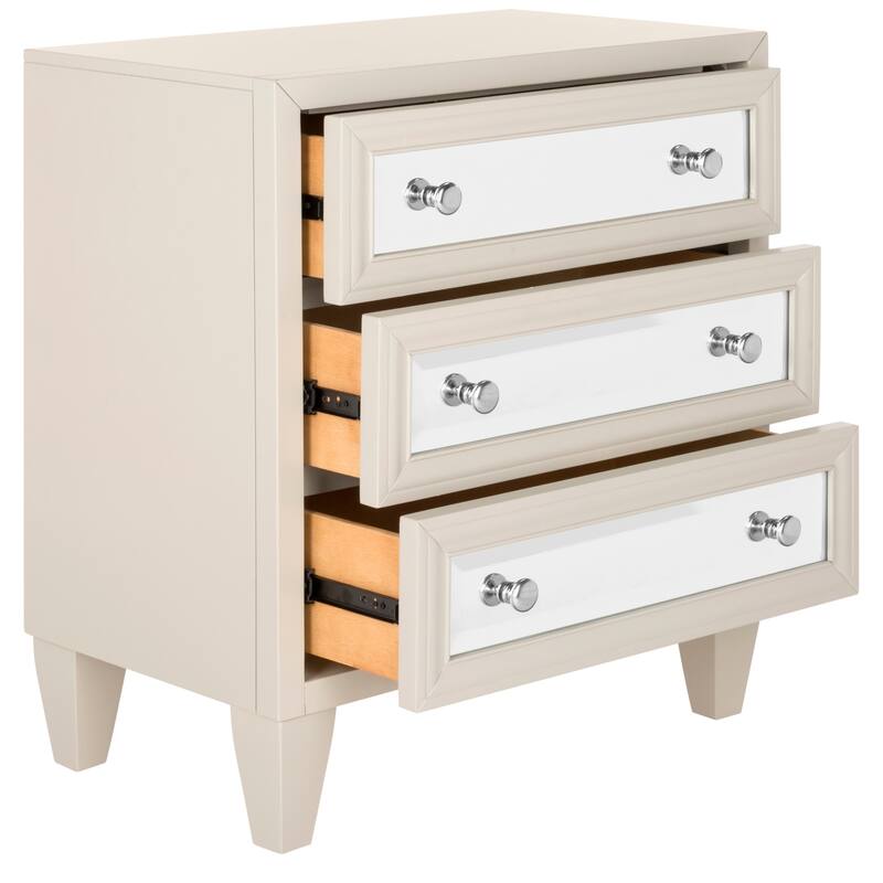 SAFAVIEH Dellia 3-Drawer Black Storage Chest