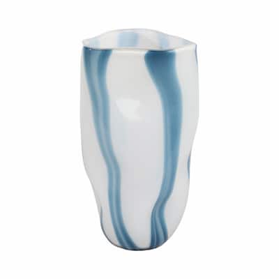 Sagebrook Home Beldan Blue Glass Vase