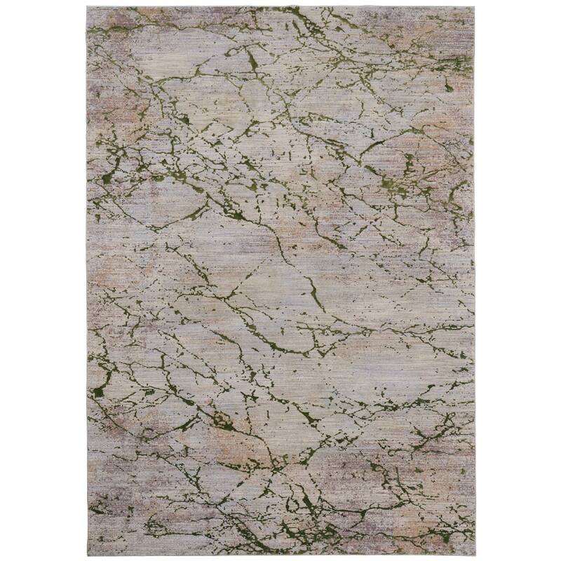 Rectangle Casual Style Abstract Area Rug - 96' X '60' X '0.09