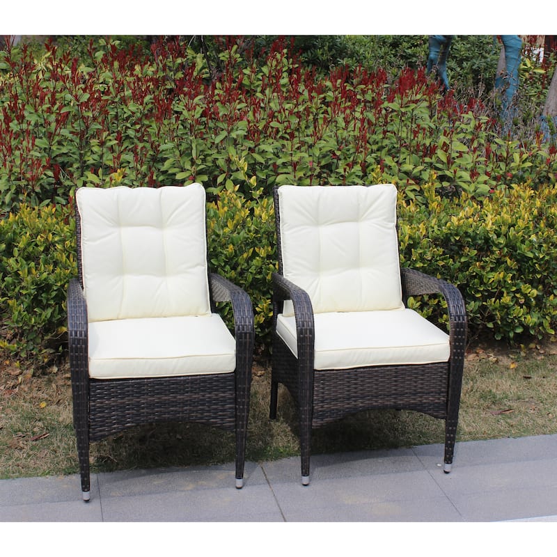 Parson Accent Wicker Chairs