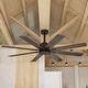 preview thumbnail 10 of 9, Timechee 65" Indoor 8-Blades Wood Ceiling Fan with Remote Control - 65 Inches