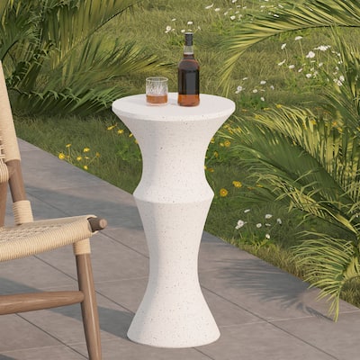 Patio Round Pedestal End Table, Side Table