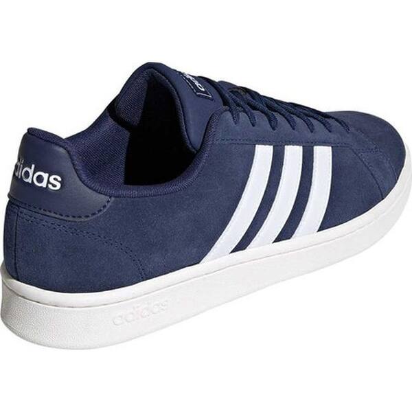Shop Adidas Men S Grand Court Sneaker Dark Blue Ftwr White Cloud