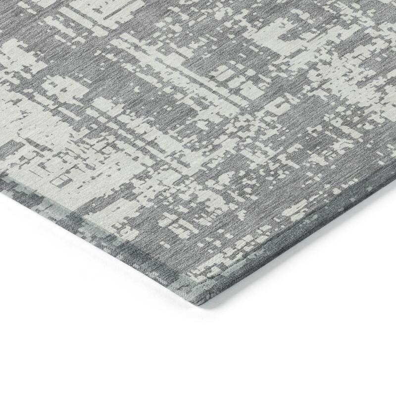 HomeRoots Abstract Transitional Rectangle Outdoor Rug