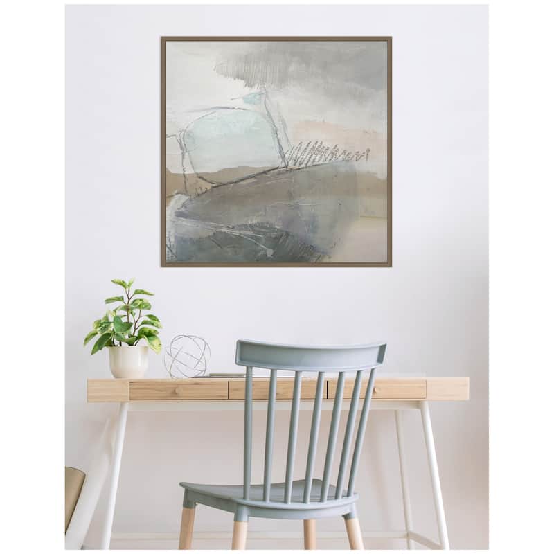 Kate and Laurel NC Wild Abstract by Nikki Chu Framed Canvas Wall Art Print