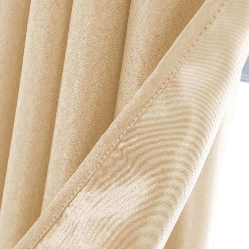 Lydia Matte Embossed Blackout Grommet Panel 95" inch - (1x) 52 x 95 in.