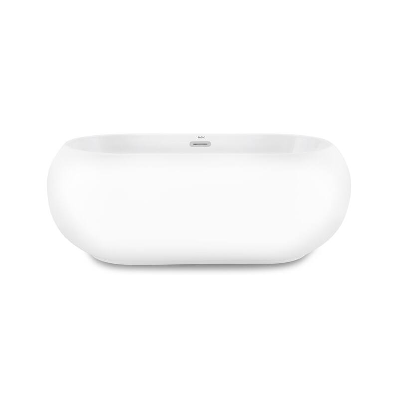 Swiss Madison Plaisir 63" Free Standing Acrylic Tub with Center Drain - White