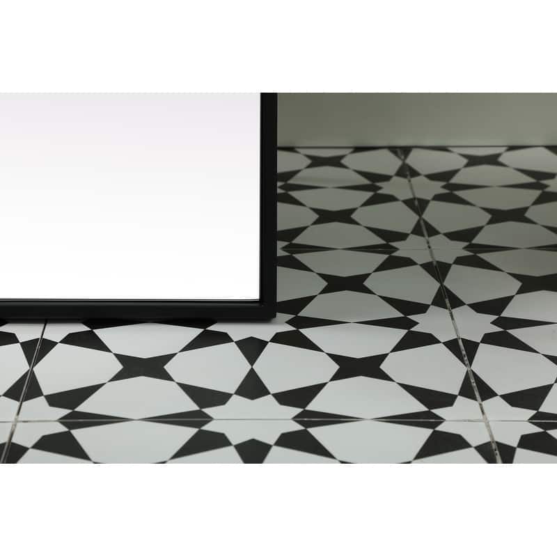 Indigo Home Metal Frame Rectangle Full Length Mirror 36x60 Inch