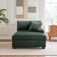 preview thumbnail 54 of 116, Modular Armchair and Ottoman Set with Adjustable Headrest, Flannel Upholstery