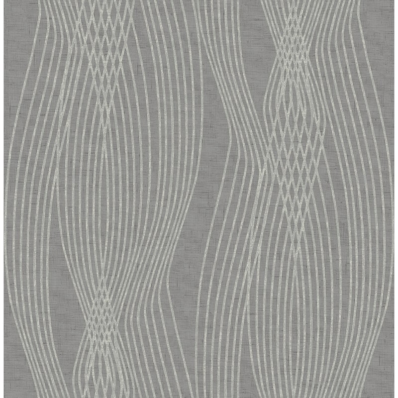 Seabrook Designs Amrita Abstract Wave Unpasted Wallpaper