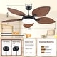 preview thumbnail 15 of 28, 52" Palm Leaf Tropical Ceiling Fan with Light and Remote,Indoor or Outdoor Ceiling Fan,for Farmhouse Living Room Patio