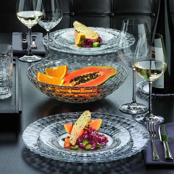 Nachtmann Set of 2 Bossa Nova Crystal Plates - On Sale - Bed