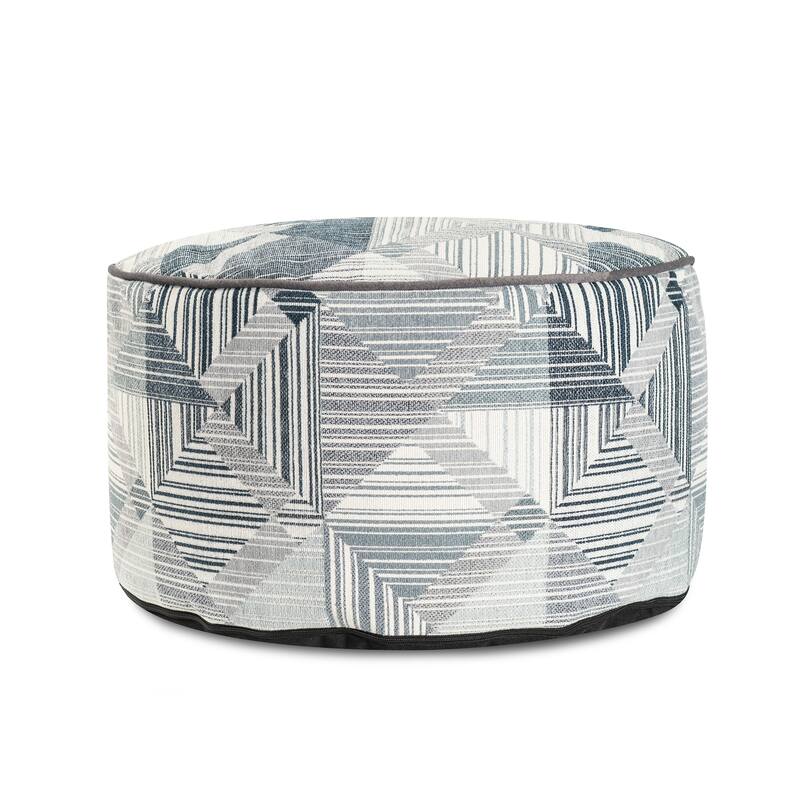 Prisma Navy Foot Pouf