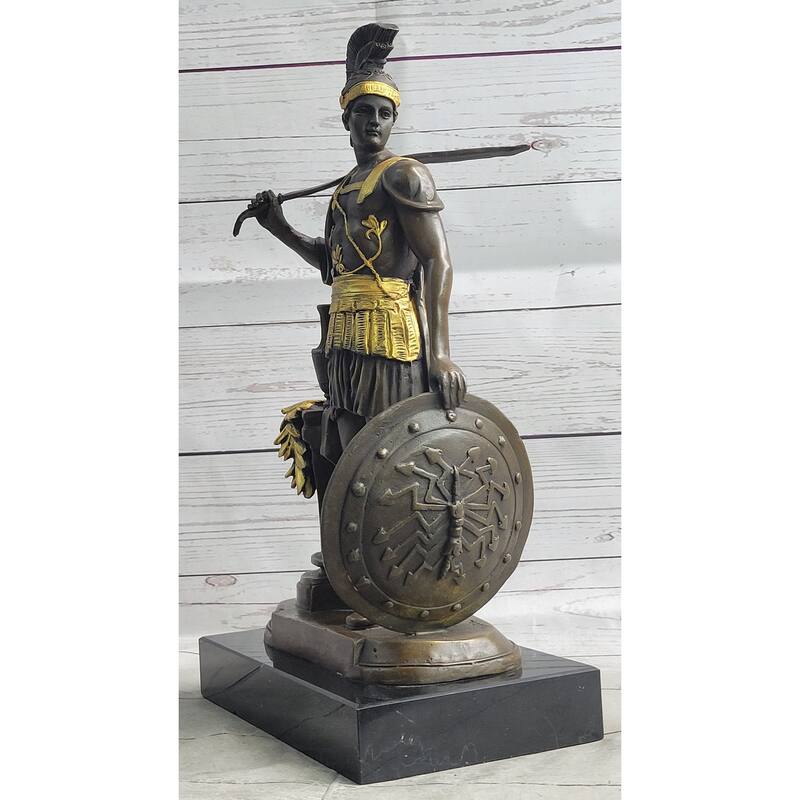 Greek Warrior Hero Odysseus Achilles Leonidas Sparta Athens Bronze Sculpture Statue