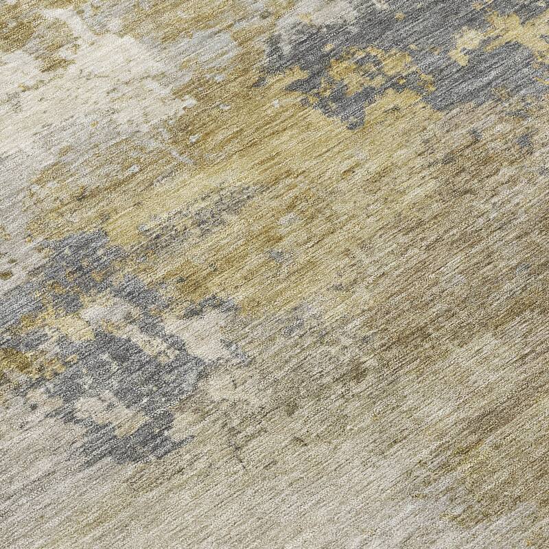 Machine Washable Indoor/ Outdoor Modern Contemporary Chantille Rug