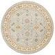 preview thumbnail 9 of 11, SAFAVIEH Handmade Classic Verla Traditional Oriental Wool Rug 6' Round - Light Blue/Ivory - Round
