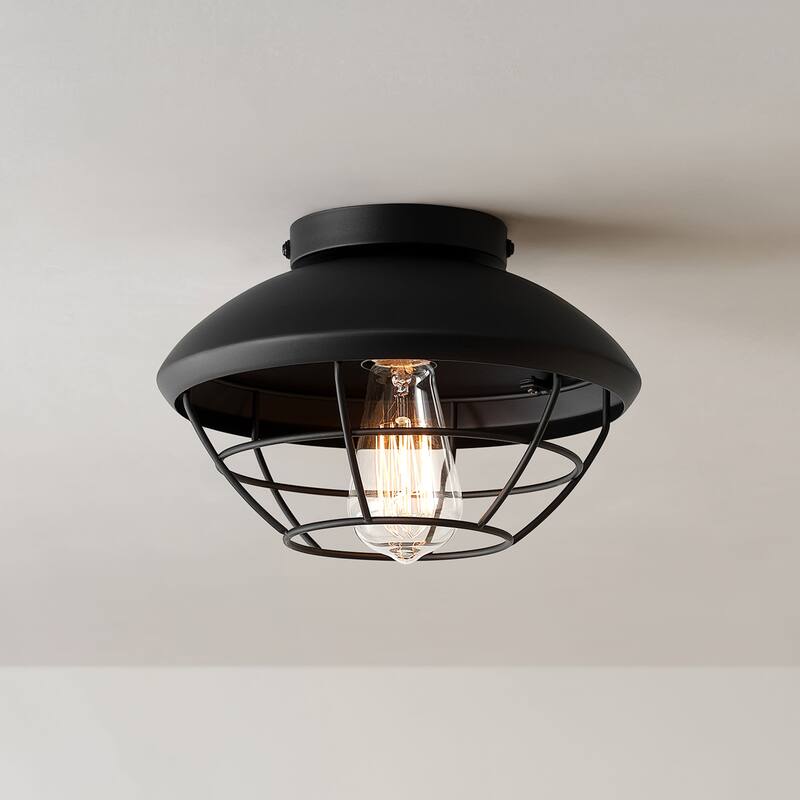 Globe Electric 91009555 Sam 10" Wide Flush Mount Ceiling Fixture