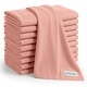 preview thumbnail 41 of 73, Baby Burp Cloths Set, Large 6-Layer, 100% Cotton Comfy Cubs Bold Blush 10P 
