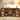 63 Inches Brown Wood Console Table with 15 Cubes for Living Room