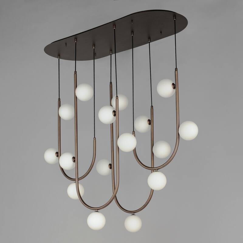 Studio M SM24916 Contour 16 Light 52" Wide LED Abstract Linear Pendant