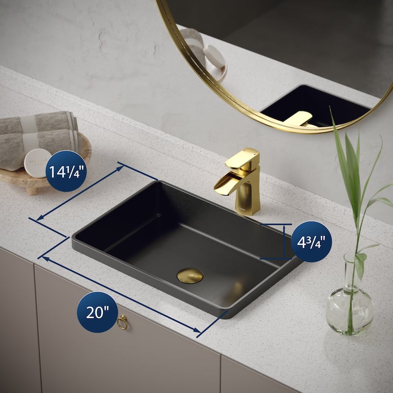 Karran Cinox Stainless Steel Rectangular Drop In Sink