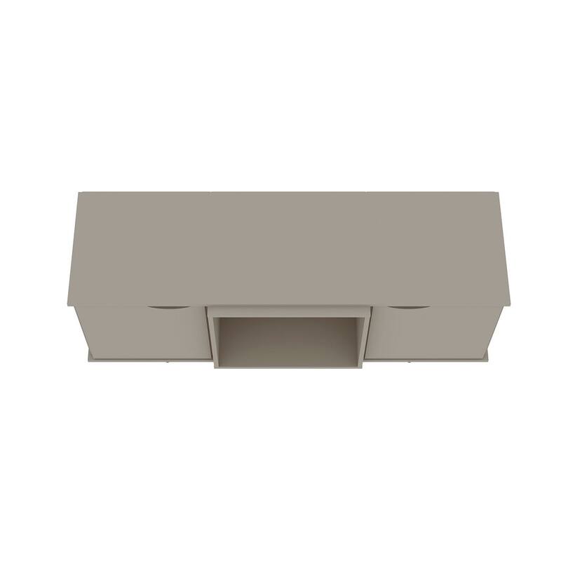 Hampton Mid Century Modern Wood 53.54 Media Cabinet Console