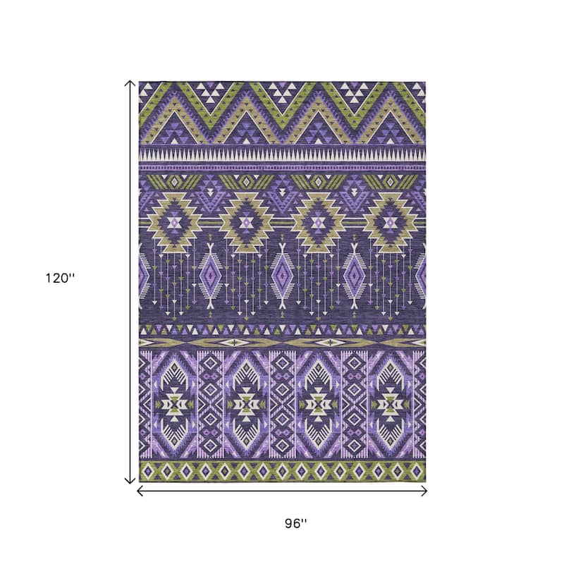 HomeRoots Aztec Transitional Rectangle Outdoor Rug