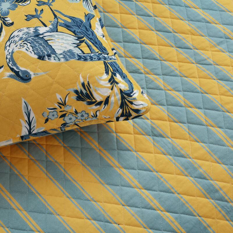 Lush Decor Dolores 3 Piece Cotton Quilt Set