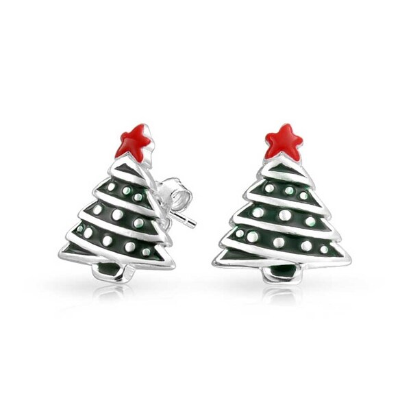 christmas stud earrings