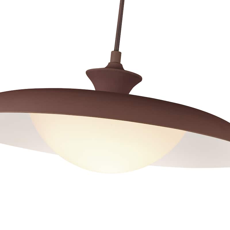 Alora Lighting PD557015 Minori 16" Wide Pendant with Metal and Opal