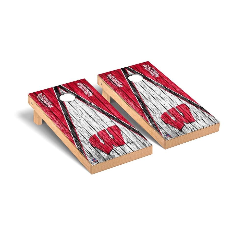 Wisconsin Badgers 2x4 Pro Cornhole Boards - V4