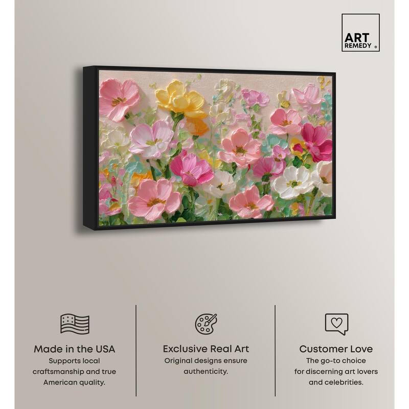 Expressed in Petals I Canvas by Art Remedy