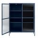 preview thumbnail 4 of 5, Rye Studio Brianne Modern Metal & Glass 55" Display Cabinet