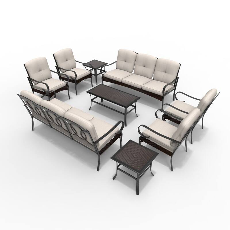 Moda Steel Patio Durable Sofa Collection for You Free Combination