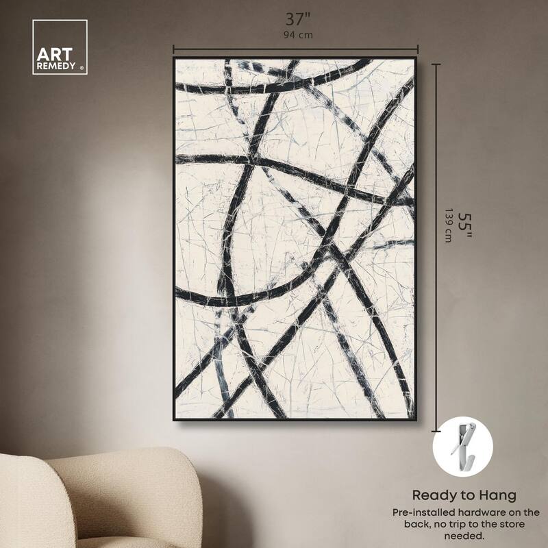 Intersecting Lines II Canvas by Art Remedy
