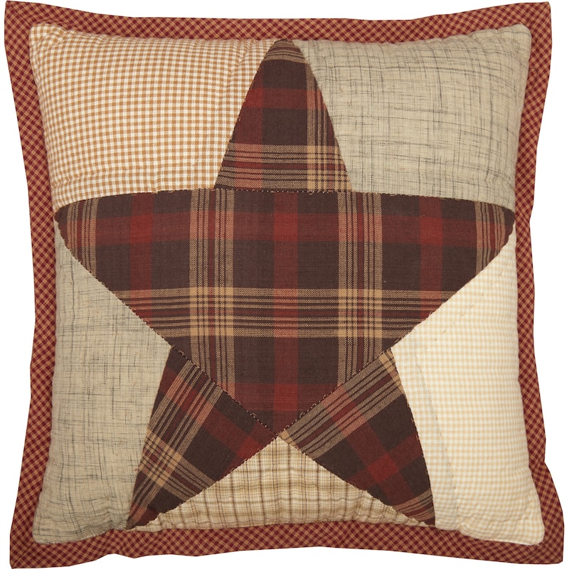 Abilene Star Quilted Accent Throw Pillow 12x12