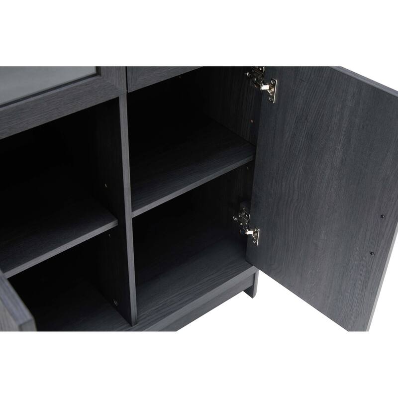 Manhattan Comfort Mid Century Modern Jodie Bookcase with Adjustable Shelves