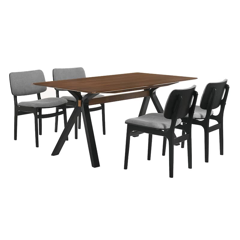 Laredo Lima 5 Piece Dining Set - Black