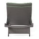 preview thumbnail 77 of 187, Salem Outdoor Wicker Adjustable Chaise Lounge with Cushion by Christopher Knight Home