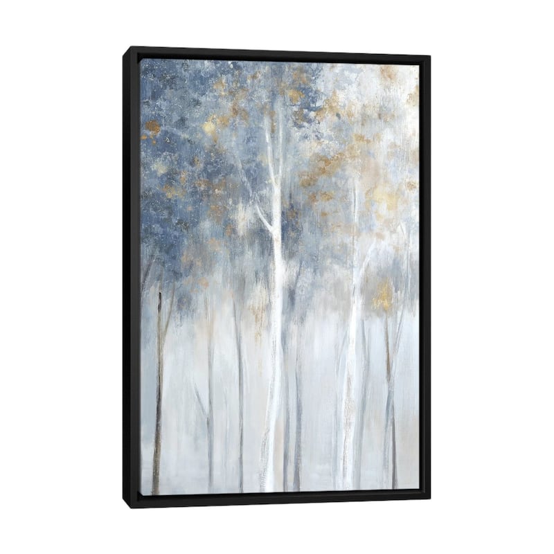 iCanvas "Fog and Gold II" by Eva Watts Framed Canvas Print - Black - 48x32