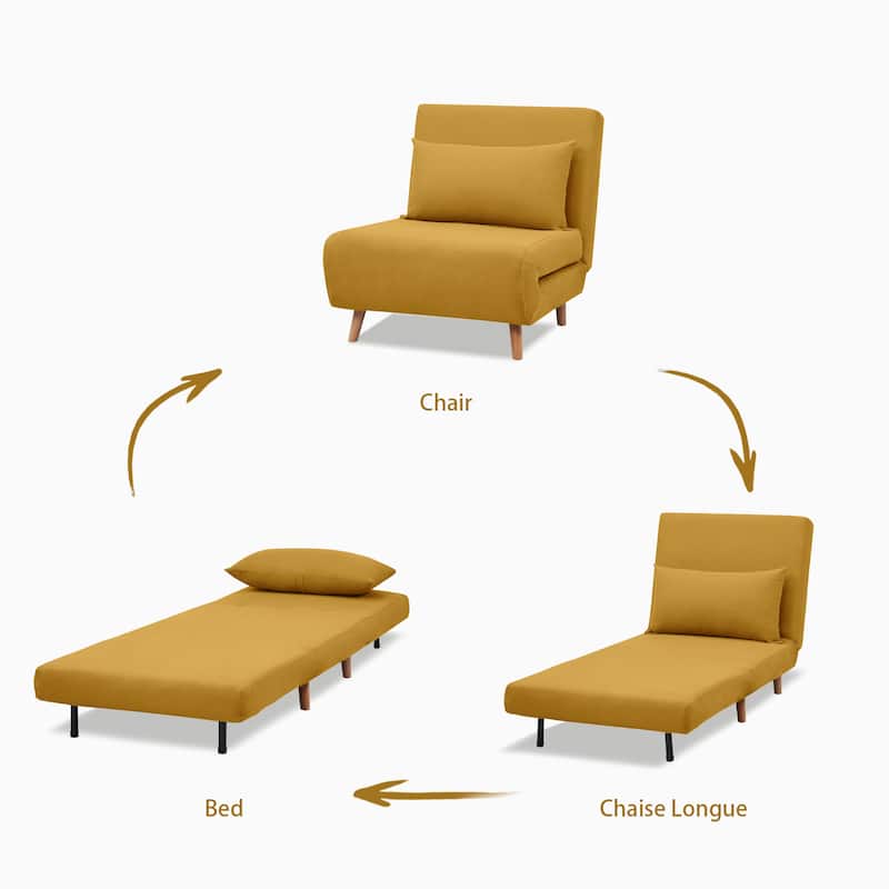 Artdeco Home - Tustin Upholstered Convertible Lounge/ Sleeper Chair