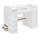 preview thumbnail 8 of 37, Twin Size Solid Wood Loft Bed with Desk, Wardrobes, and Shelves