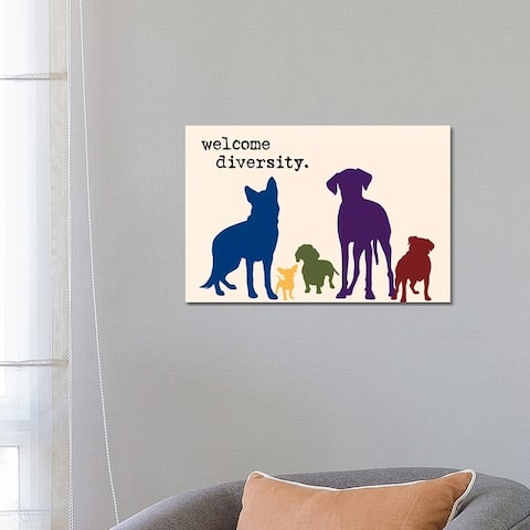 iCanvas "Diversity" by Dog is Good and Cat is Good Canvas Print